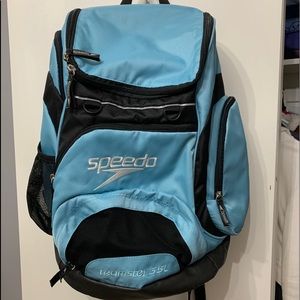 light blue speedo backpack